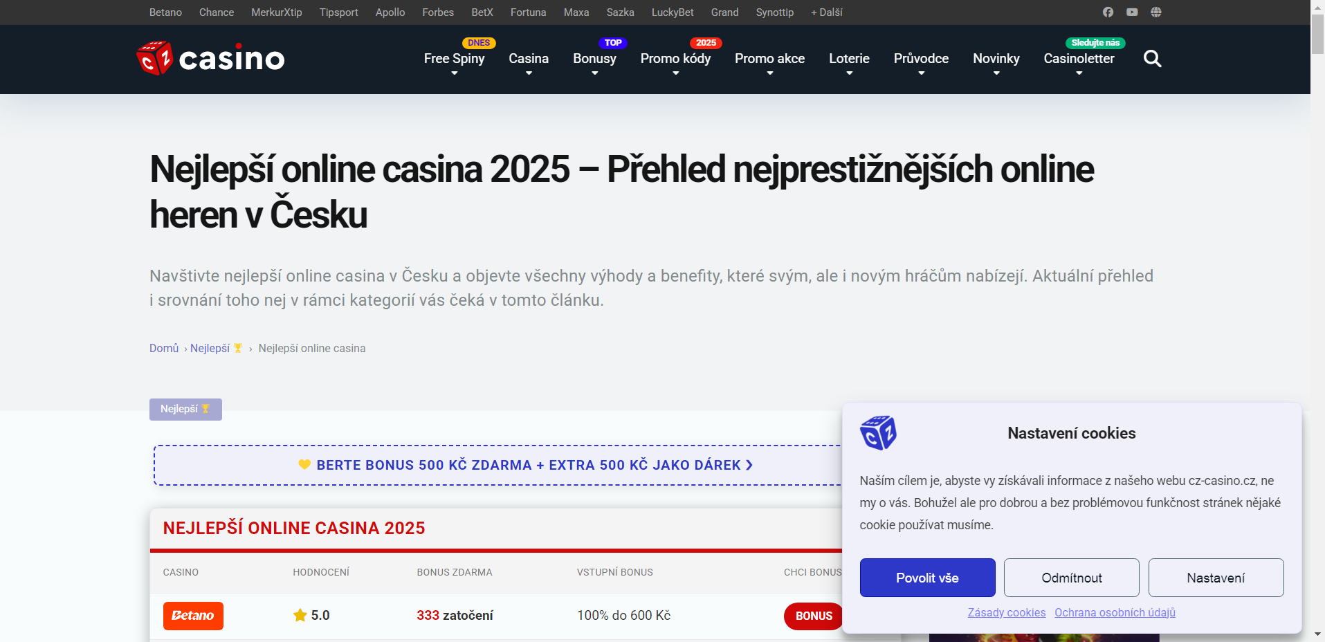 největší kasina online